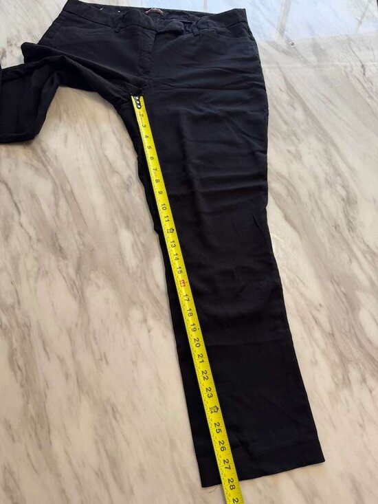 Dalia Collection Womens Flat Front Straight Leg Stretch Dress Pants Black Sz 12P - Picture 8 of 16